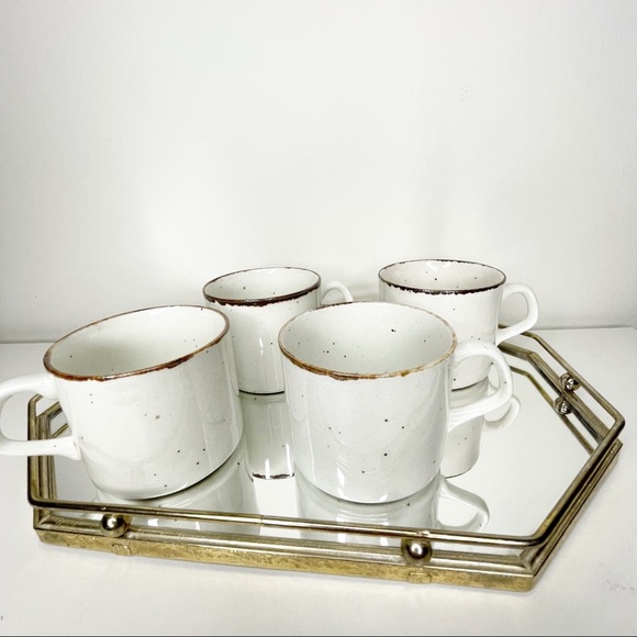 Set of 4 Brown Speckle Mini Mugs - Picture 16 of 16